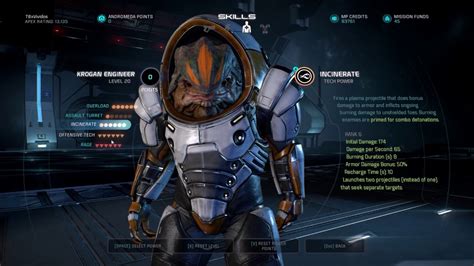 Kroganz Kan Tek Too Krogan Engineer Build Guide Mass Effect Andromeda