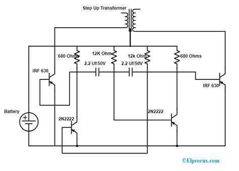 Contoh Skema Rangkaian Inverter Dc Ke Ac Sederhana Cara Mesin