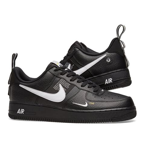 Nike Air Force 1 07 Lv8 Utility Black White And Yellow End Us