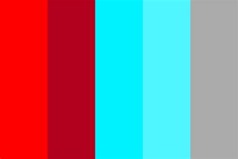 Rollin Red Vs Cold Cyan Color Palette