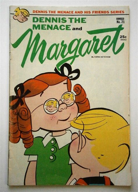 Dennis The Menace And Margaret Comic Book Copyright By