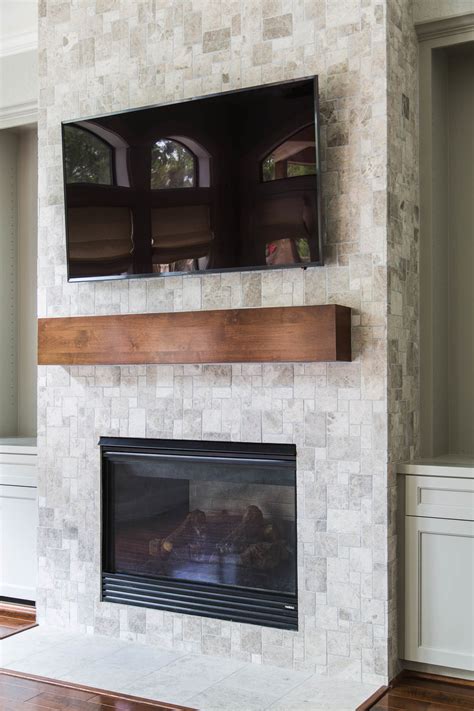 Your Fireplace Walls Finish Consider This Important Detail With Tile