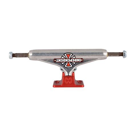 independent trucks stg  forged hollow vintage cross mm silver red