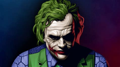 1920x1080 Joker Heath Ledger Illustration Laptop Full Hd 1080p Hd 4k