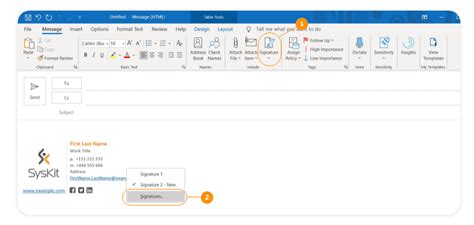 How To Create An Office 365 Outlook Signature