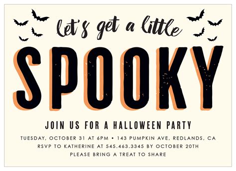 Spooky Bats Halloween Invitations By Basic Invite