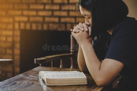 Christian Believer Praying Stock Image Image Of Female 7358505