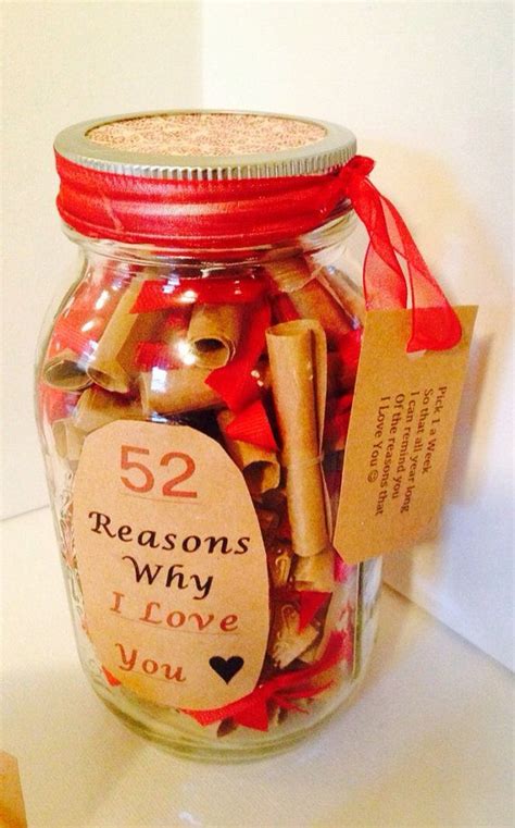 Reasons Why I Love You Personalized T 52 Reasons Why I Etsy Jar