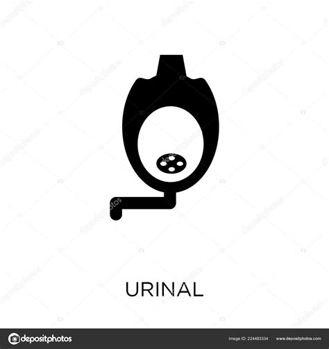 Urinal Icon Urinal Symbol Design Hygiene Collection Simple Element