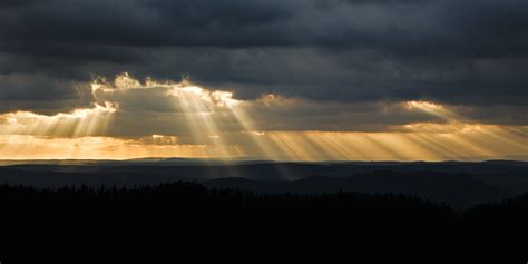 Sun Shining Through Storm Clouds — Artem Sapegin Photography