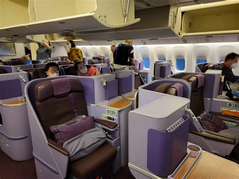 Airline Review Thai Airways Business Class Boeing Er With Lie Flat Seats Frankfurt