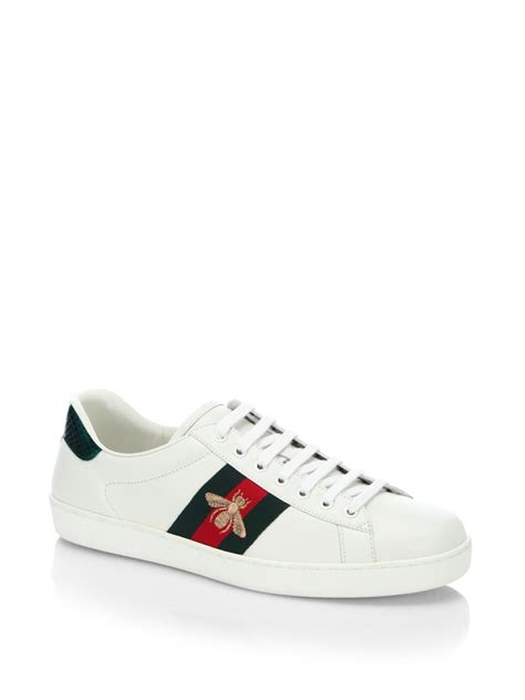 Lyst Gucci New Ace Embroidered Sneakers In White For Men