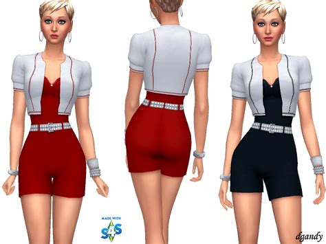 Sims 4 Denim Jumpsuit Cc