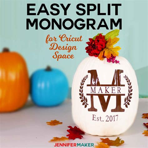 Cricut Split Monogram Tutorial Free Svg Jennifer Maker