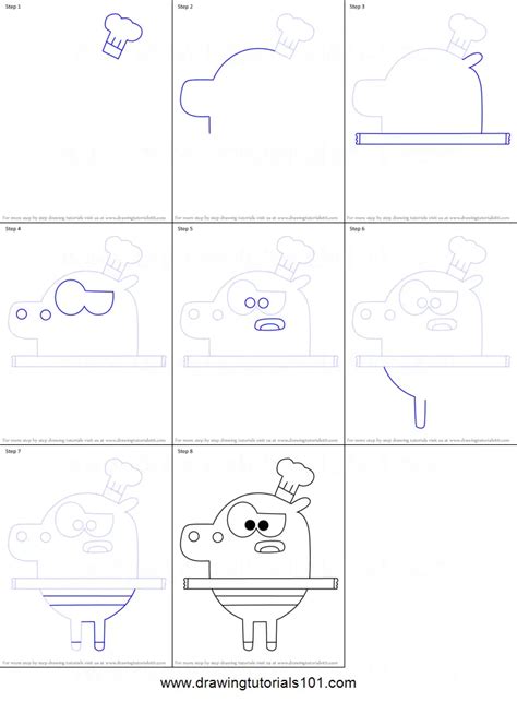 How To Draw Roly S Mum From Hey Duggee Printable Step By Step Drawing