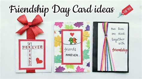 We provide easy way to make greeting cards. 3 Special Card for Friendship Day.Handmade Card for ...
