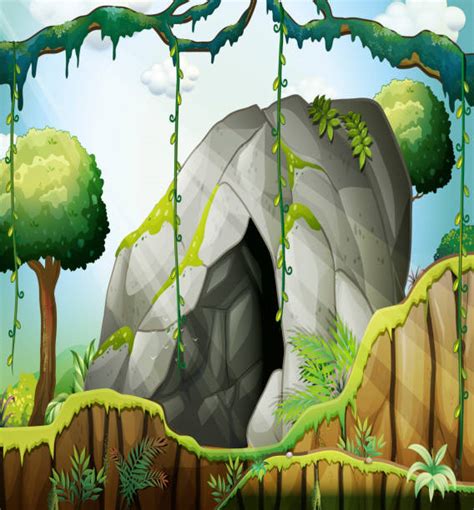 Royalty Free Jungle Cave Clip Art Vector Images And Illustrations Istock