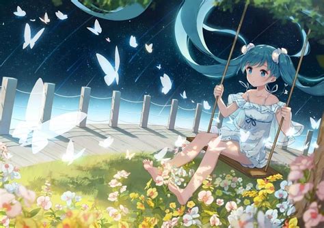 Customized Hatsune Miku はつね ミク Canvas Art Animation Character Posters