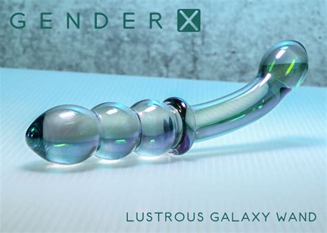 Buy The Gender X Lustrous Galaxy Wand Dual Ended Borosilicate Glass Massager In Iridescent