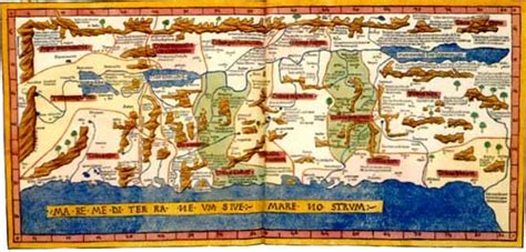 Jerusalem is in the centre of the map, and the whole world is looked upon by christ who is attended by angels. Jerusalem as the Earth's Center - Judaic Treasures