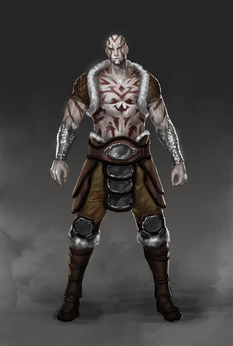 Barbarian 5e class guide for dungeons and dragons. ArtStation - Ohreinn, the Goliath Barbarian, Hans Lim ...