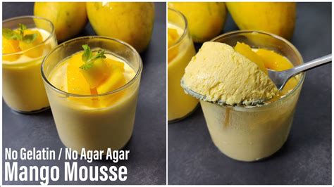 Mango Mousse Only 3 Ingredient Mango Mousse Recipe In 15 Minutes No
