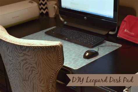 Diy Leopard Desk Pad