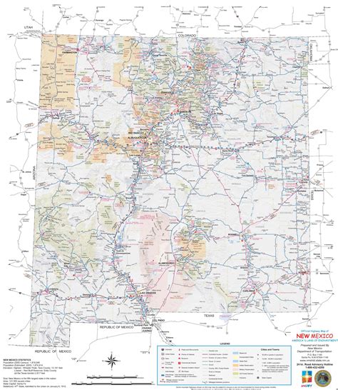 Map Of New Mexico Full Size Ex