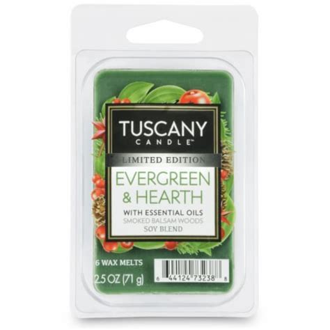 Tuscany Candle Limited Edition Evergreen And Hearth Wax Melts 6 Pk 25 Oz Kroger