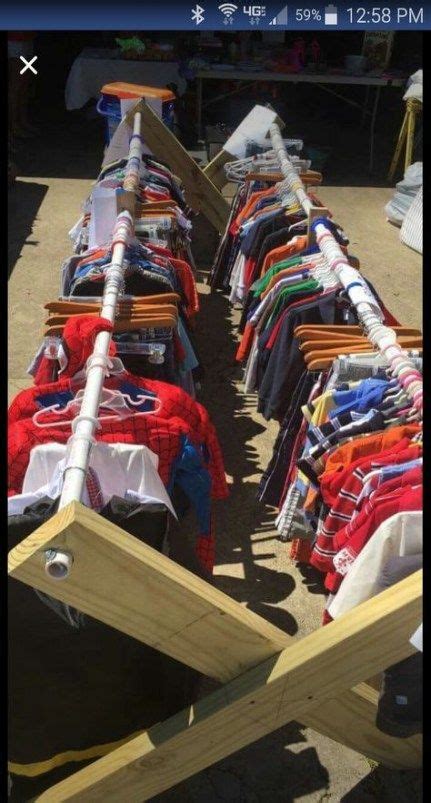 Make the most at a yard sale using garage sale hacks and pricing for garage sale. Yard sale tips display clothes racks 67 ideas #yard | Yard sale clothes rack, Yard sale clothes ...