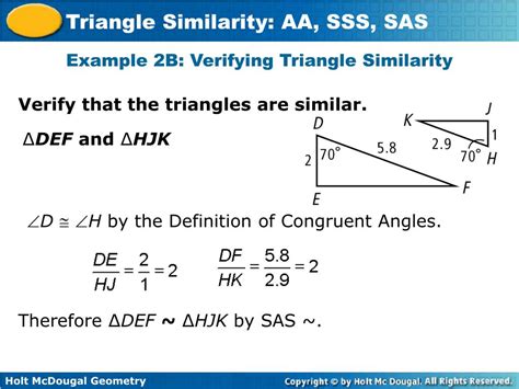 Ppt Triangle Similarity Aa Sss Sas Powerpoint Presentation Free Download Id5551331