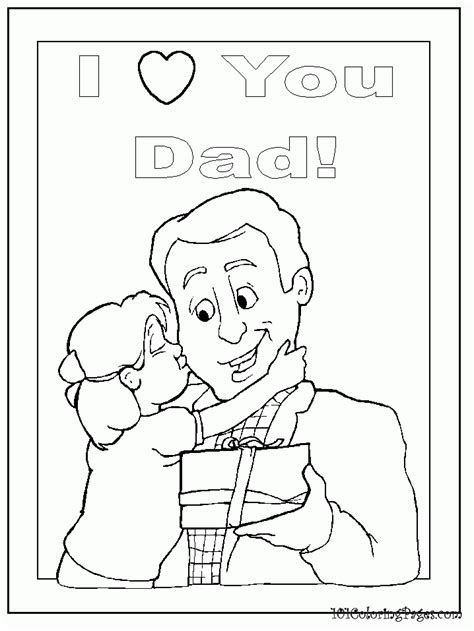 I Love My Daddy Coloring Pages  Coloring Home