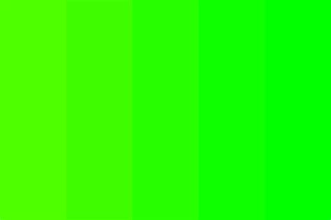 Neon Green To Green Color Palette