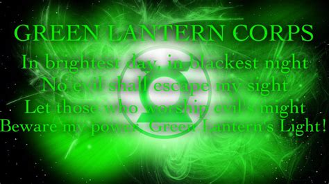 Green Lantern Corps Oath By Pattyw99 On Deviantart