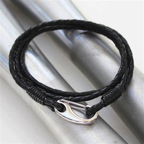 Mens Double Wrap Leather Bracelet By Zamsoe