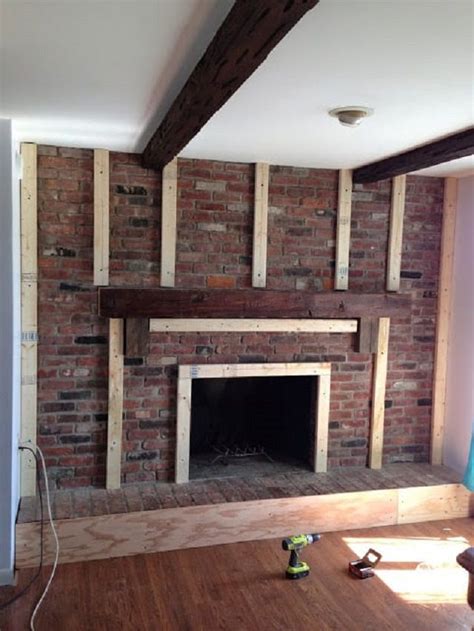 Drywall Over Brick Fireplace Wall Wall Design Ideas