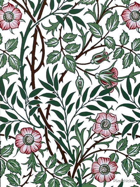 William Morris Wild Rose Wallpaper Iphone Case For Sale By