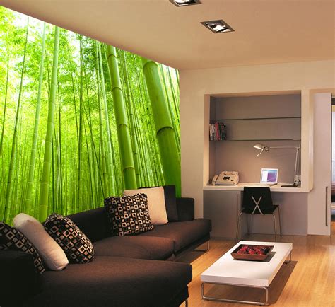 Bamboo Forest Wall Mural And Removable Wall Decal