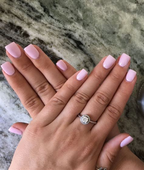 Square Short Light Pink Acrylic Nails Bmp Review