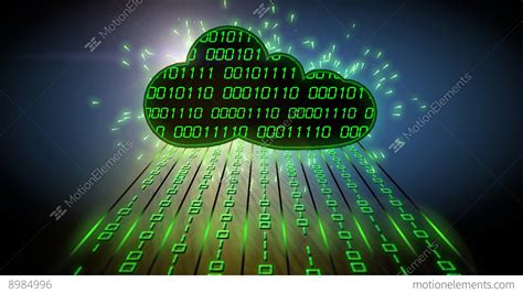 Cloud Computing Data Flow Stock Animation 8984996