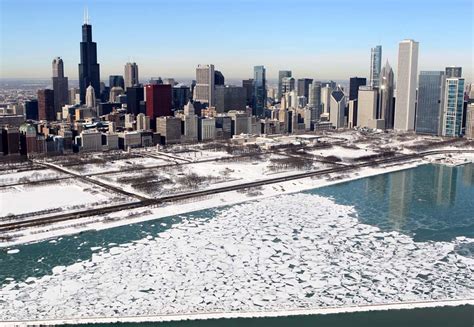 Chicago Snow Blizzard Aerial Pictures Assignment Chicago