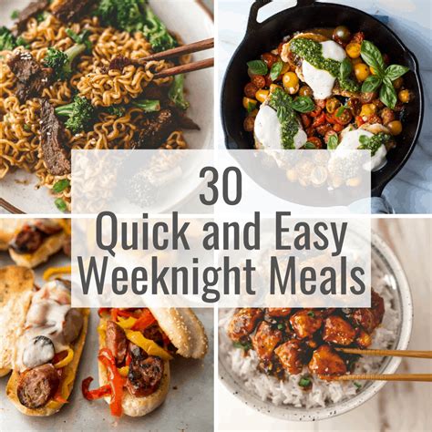 30 Quick And Easy Weeknight Meals Inquiring Chef