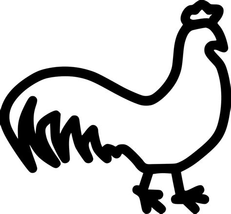 Cock Rooster Bird Poultry Svg Png Icon Free Download 448057