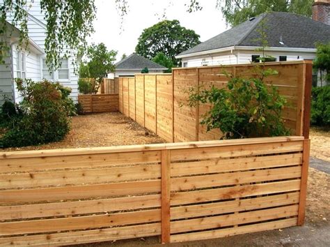 How To Build A Diy Horizontal Fence Horizontal Fence