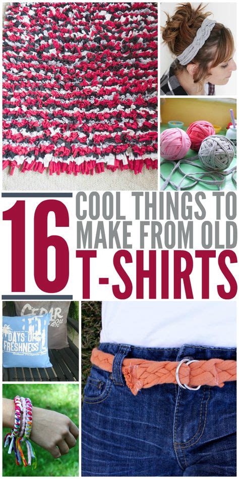 16 Cool Things To Make From Your Old T Shirts Old T Shirts Upcycle Shirt