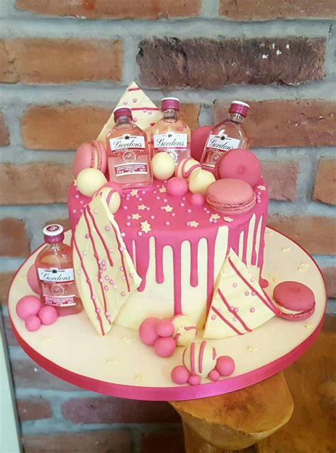 View this photo on instagram. Gin cake, pink gin cake, Gordon's cake, ladies cake ☺ in ...
