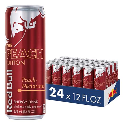 Buy Red Bull Energy Drink Peach Nectarine 12 Fl Oz Pack Of 24 Online At Desertcartbermuda