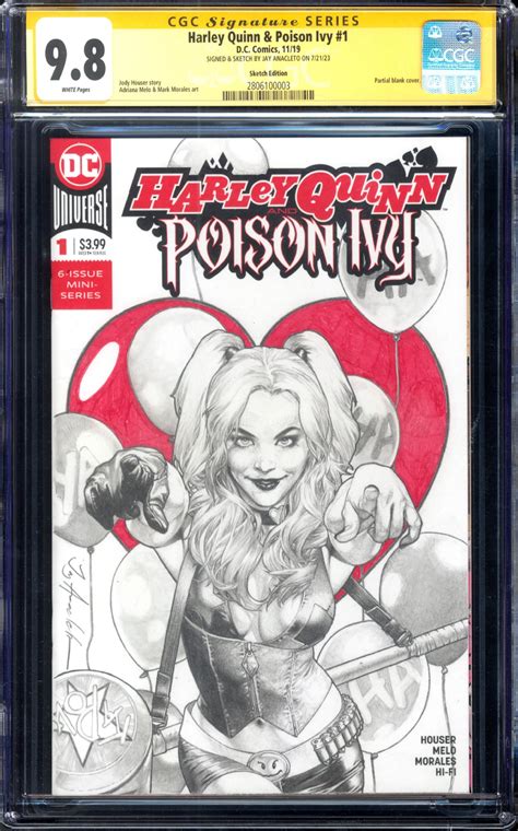 harley quinn sketch cover by jay anacleto in a i s sketch covers harley quinn and friends comic