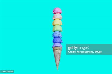 Ice Cream Blue Background Photos And Premium High Res Pictures Getty