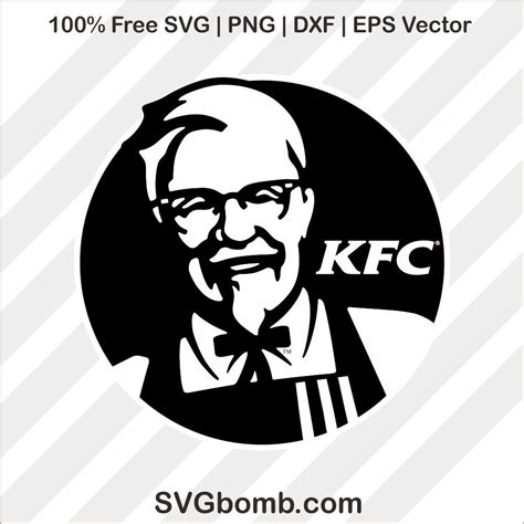 According to our data, the kentucky fried chicken logotype was designed for the. KFC Logo Black Silhouette | SVGBOMB